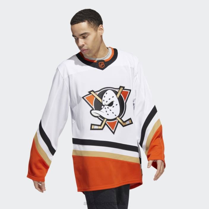 Adidas White Ducks tricou cu semn de cuvânt retro revers autentic bărbați alb 2JBN6820