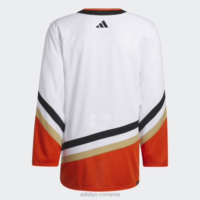 Adidas White Ducks tricou cu semn de cuvânt retro revers autentic bărbați alb 2JBN6820