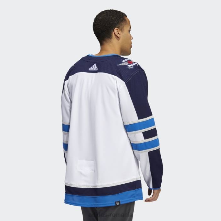 Adidas alb jetează departe tricou autentic profesional bărbați alb 2JBN5974