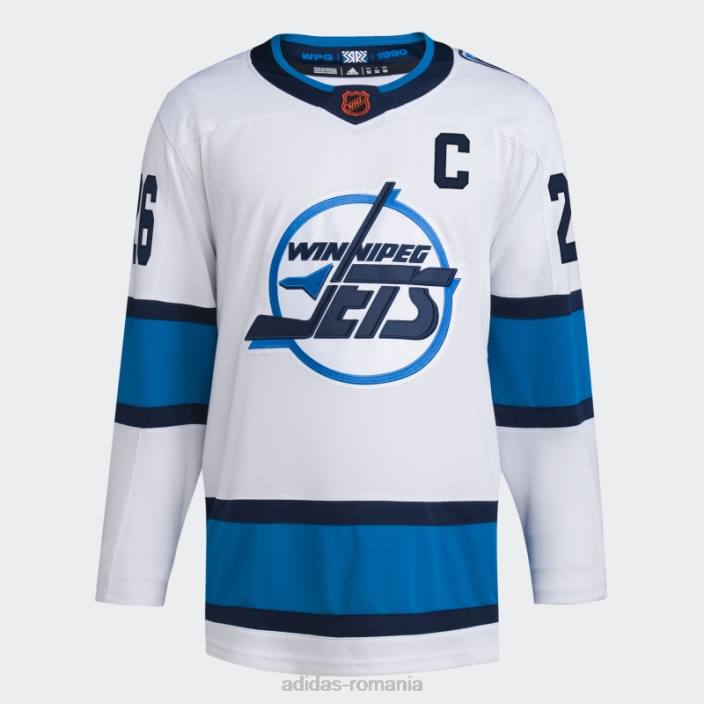 Adidas alb jets wheeler tricou autentic revers retro wordmark adidas bărbați alb/nhl-wje-5j7 2JBN6411