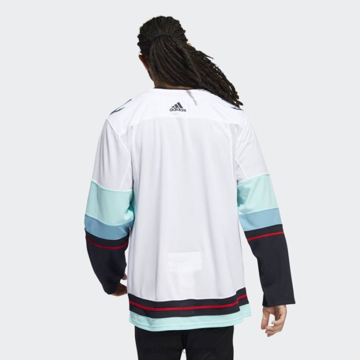 Adidas alb kraken away tricou autentic adidas bărbați alb 2JBN7509