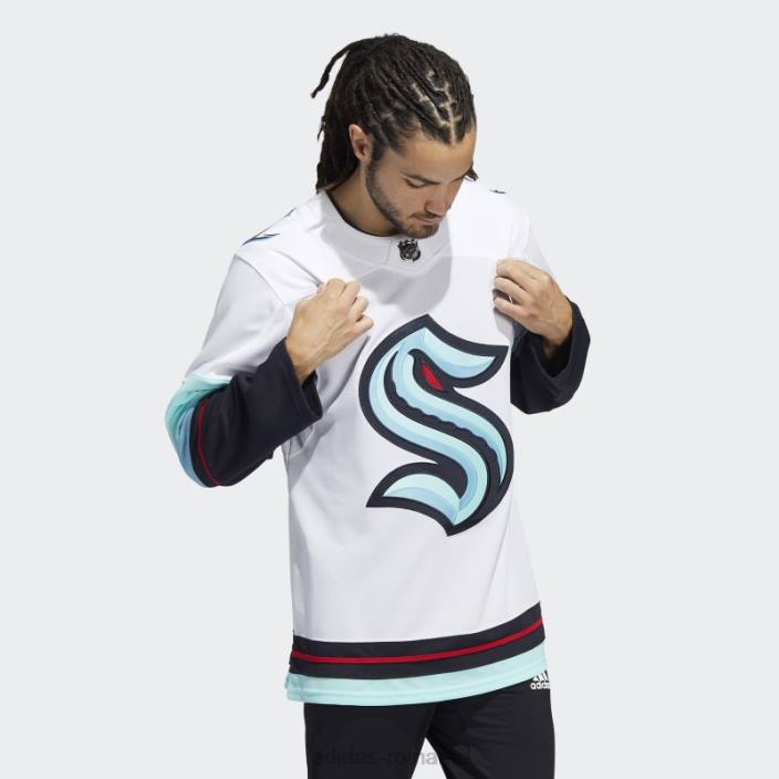 Adidas alb kraken away tricou autentic adidas bărbați alb 2JBN7509