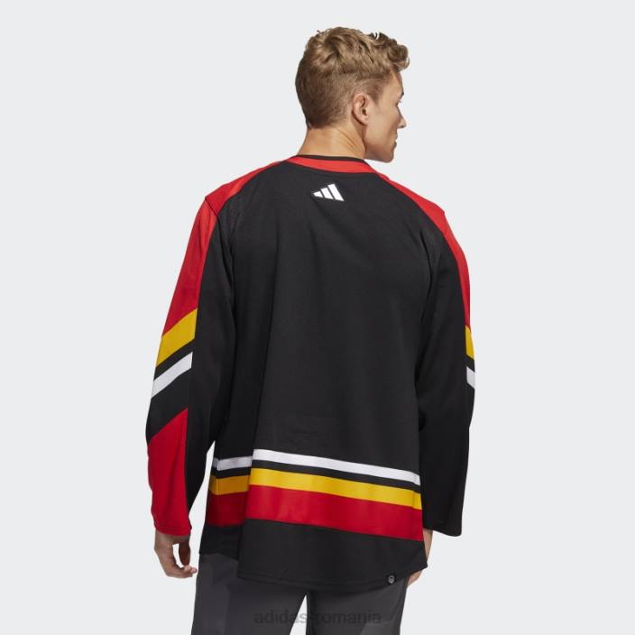 Adidas flames authentic revers retro wordmark tricou negru bărbați negru 2JBN6356