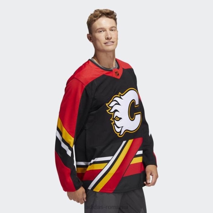 Adidas flames authentic revers retro wordmark tricou negru bărbați negru 2JBN6356