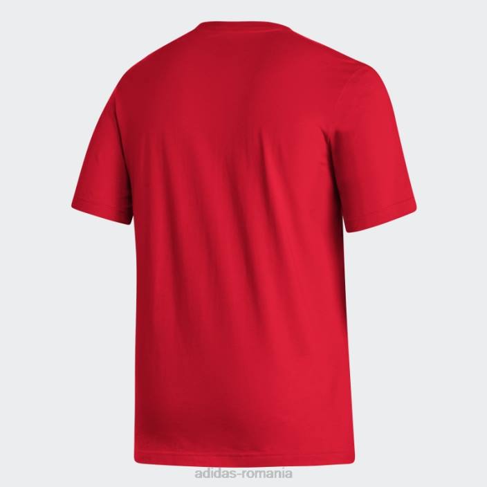 Adidas flames playmaker tee roșu bărbați roșu/multi 2JBN5413
