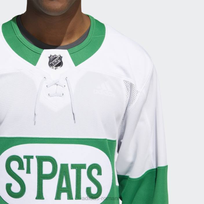 Adidas maple leafs st pats jerseu alb bărbați alb 2JBN5864