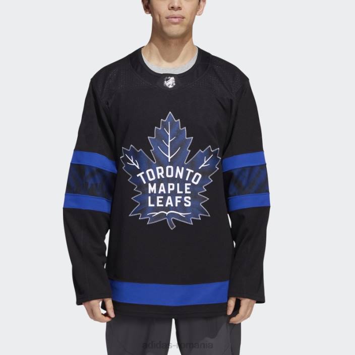 Adidas negru autentic reversibil Toronto Maple Leafs x Drew House tricou alternativ fierbinte bărbați negru 2JBN6823