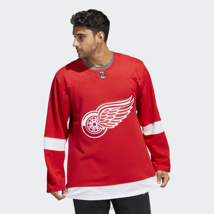 Adidas red red wings home tricou autentic adidas bărbați roșu 2JBN6171