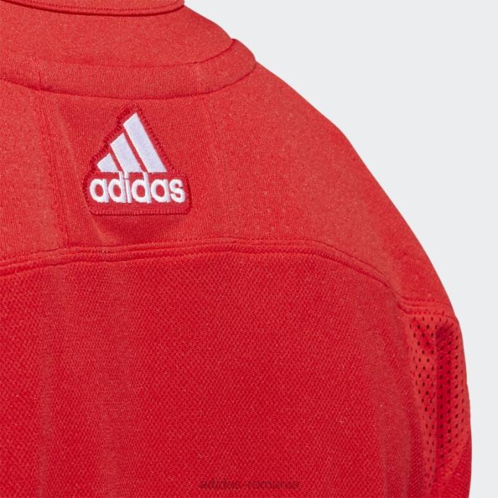 Adidas red red wings home tricou autentic adidas bărbați roșu 2JBN6171