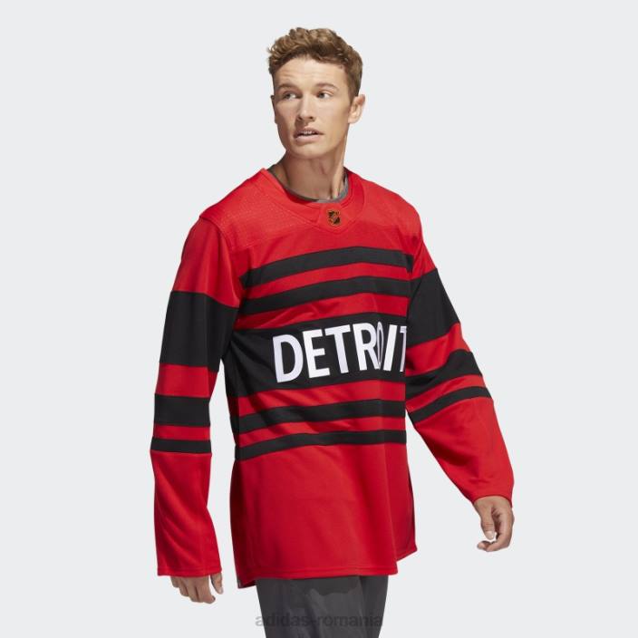 Adidas roșu, roșu, aripi roșii, tricou cu semn de cuvânt retro revers autentic bărbați roșu 2JBN6617