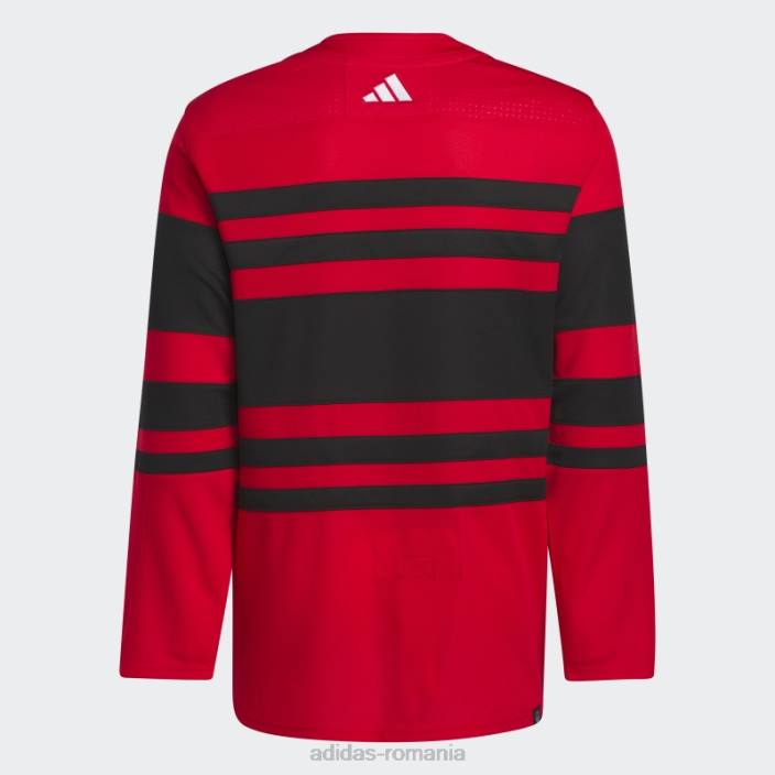 Adidas roșu, roșu, aripi roșii, tricou cu semn de cuvânt retro revers autentic bărbați roșu 2JBN6617