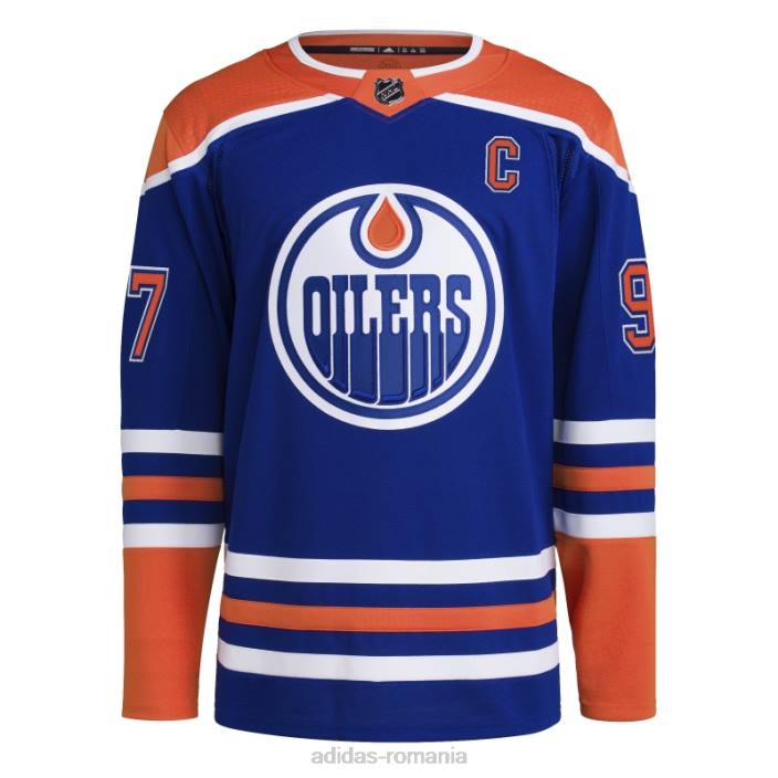 Adidas royal 08 ccm-sld oilers mcdavid home tricou autentic bărbați regal 08 ccm-sld 2JBN5608