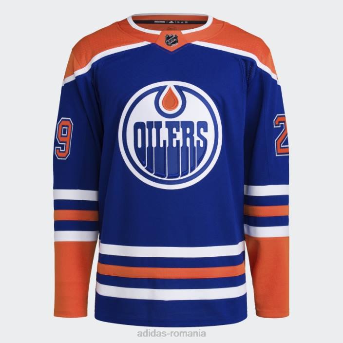 Adidas royal oilers draisaitl home tricou autentic bărbați regal/nhl-eoi-5av-1 2JBN7511