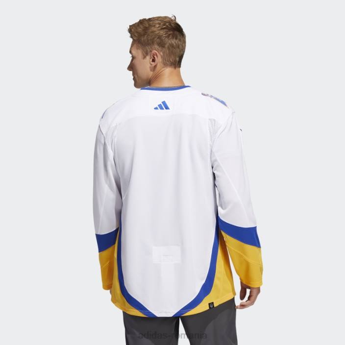 Adidas sabii albe tricou autentic revers cu semnificație retro bărbați alb 2JBN7558