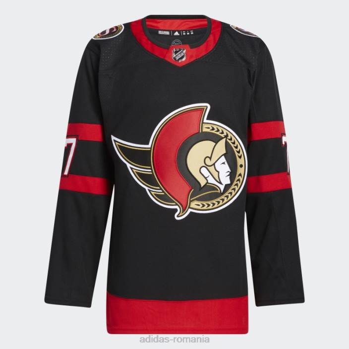 Adidas senatori negri brady tkachuk acasă tricou autentic adidas bărbați negru 2JBN6087