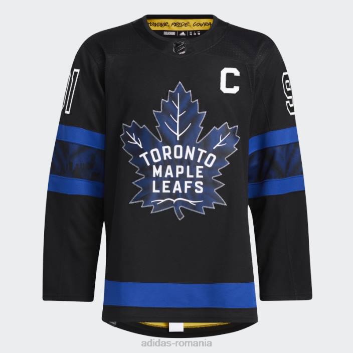 Adidas tricou al treilea pro autentic de la Maple Leafs Tavares negru bărbați negru 2JBN6455