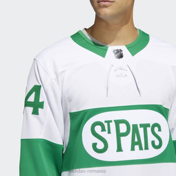 Adidas tricou alb auston matthews toronto st pats adidas bărbați alb/nhl-tml-5m4/kelly green 2JBN5559