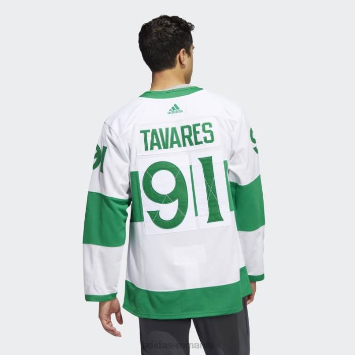 Adidas tricou alb john tavares toronto st pats bărbați alb 2JBN5627