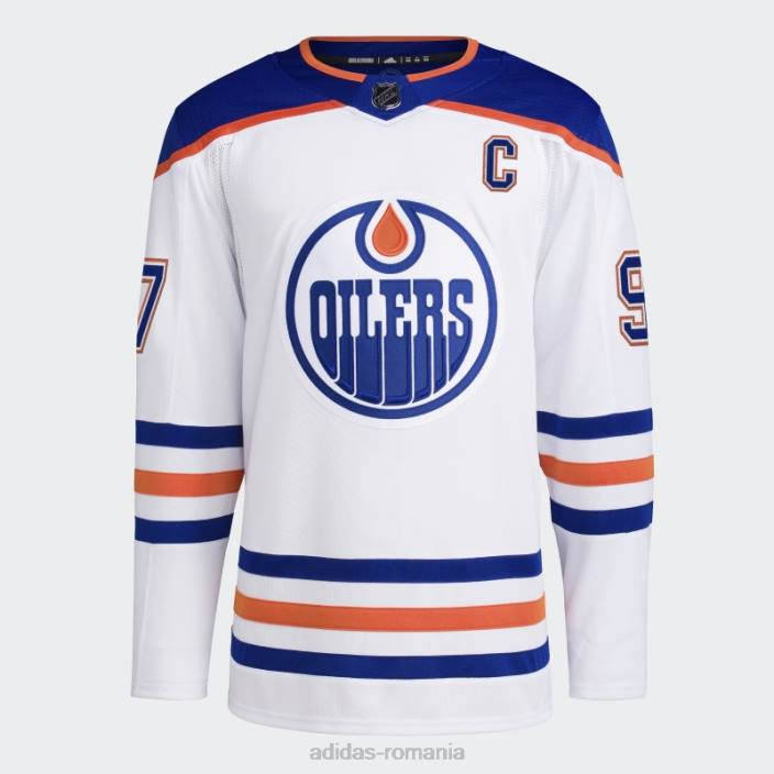 Adidas tricou autentic alb oilers mcdavid away bărbați alb 2JBN6449