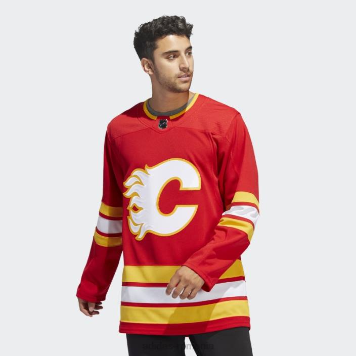 Adidas tricou autentic de acasă cu flăcări roșii bărbați roșu 2JBN6064
