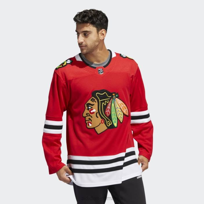 Adidas tricou autentic roșu Blackhawks acasă bărbați roșu 2JBN5531