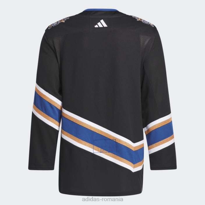 Adidas tricou cu majuscule negre autentice revers retro marca adidas bărbați negru 2JBN7011