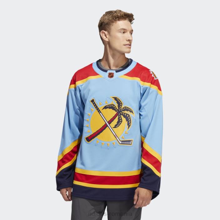 Adidas tricou cu semn de cuvânt retro revers autentic Panthers, albastru deschis 10 bărbați albastru cer 10 2JBN6818