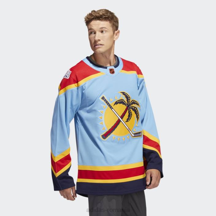 Adidas tricou cu semn de cuvânt retro revers autentic Panthers, albastru deschis 10 bărbați albastru cer 10 2JBN6818