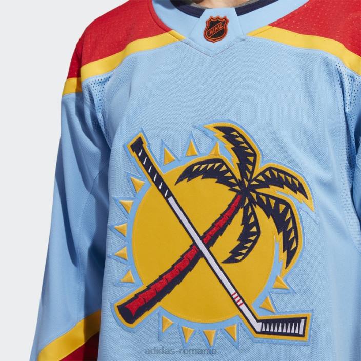 Adidas tricou cu semn de cuvânt retro revers autentic Panthers, albastru deschis 10 bărbați albastru cer 10 2JBN6818