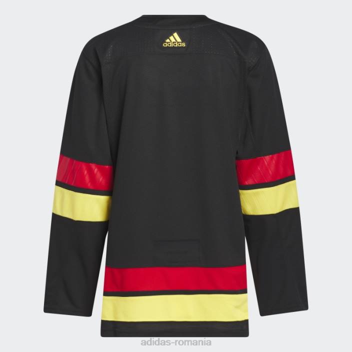 Adidas tricou negru canucks al treilea autentic adidas bărbați negru 2JBN6117