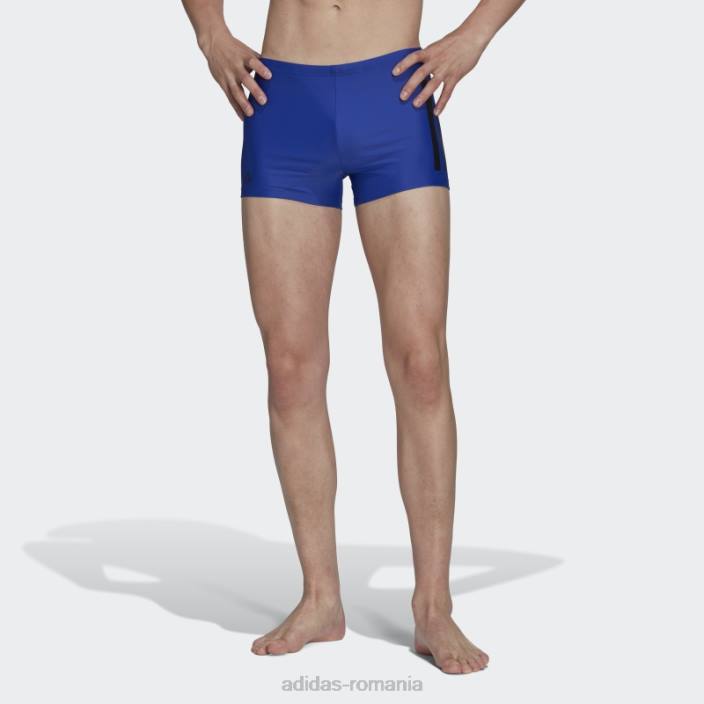 Adidas boxeri de înot albastru îndrăzneți cu 3 dungi adidas bărbați albastru alb 2JBN14271