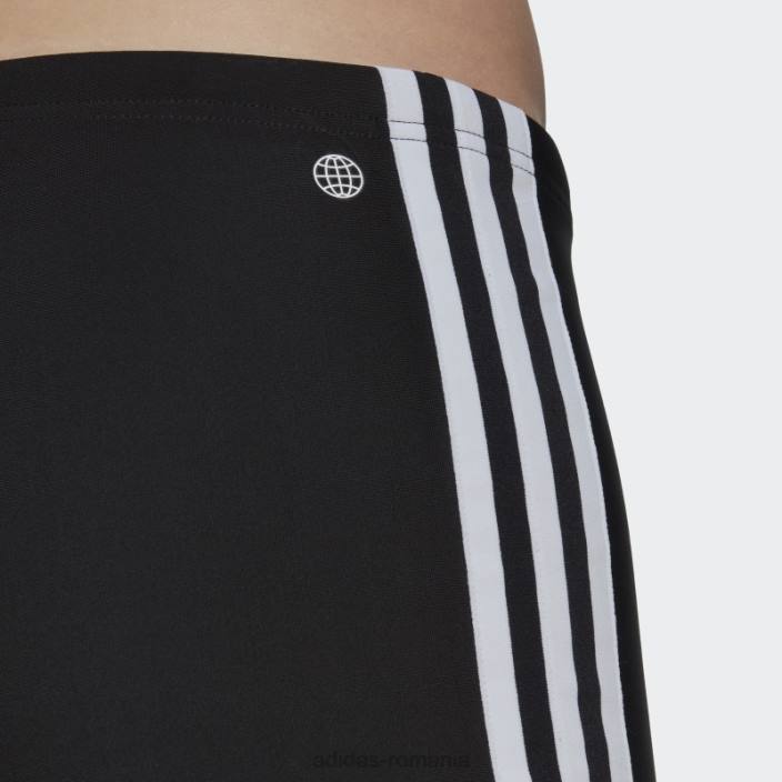 Adidas boxeri de înot clasici cu 3 dungi negri adidas bărbați alb negru 2JBN13476