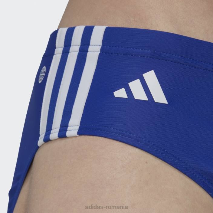 Adidas costum de baie clasic albastru cu 3 dungi bărbați albastru alb 2JBN13222