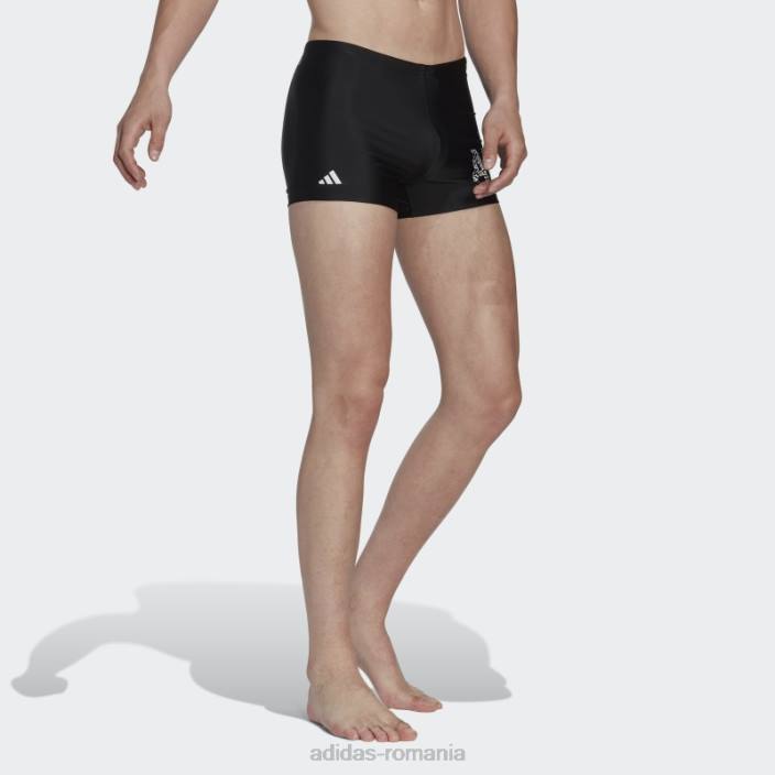 Adidas formularea boxeri de înot negri bărbați alb negru 2JBN6409