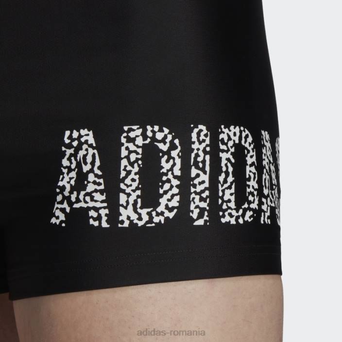 Adidas formularea boxeri de înot negri bărbați alb negru 2JBN6409