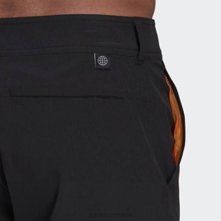 Adidas pantaloni scurți de baie de lungime clasică, negri bărbați negru 2JBN14611