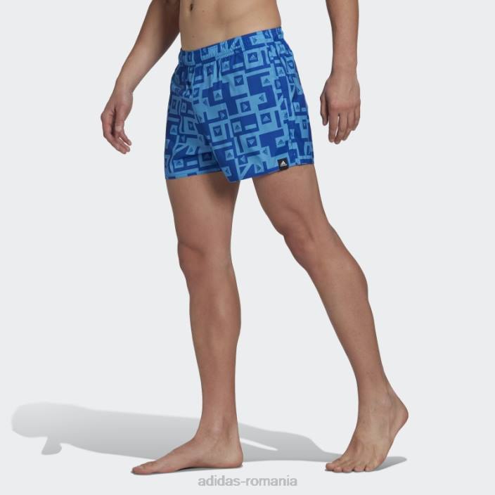Adidas pantaloni scurți de baie grafic albastru regal bărbați albastru regal 2JBN14798