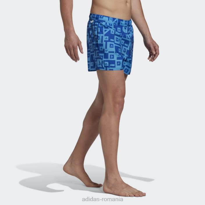 Adidas pantaloni scurți de baie grafic albastru regal bărbați albastru regal 2JBN14798