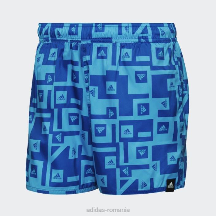 Adidas pantaloni scurți de baie grafic albastru regal bărbați albastru regal 2JBN14798