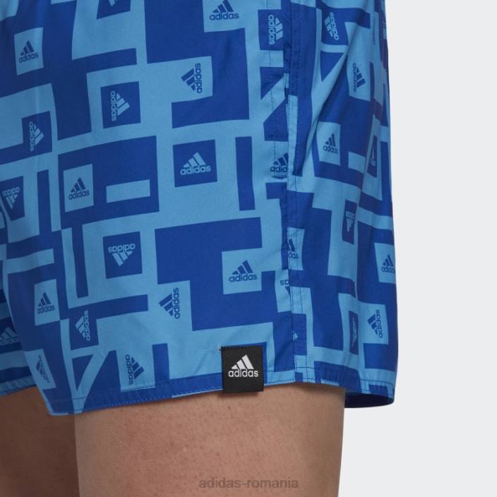 Adidas pantaloni scurți de baie grafic albastru regal bărbați albastru regal 2JBN14798