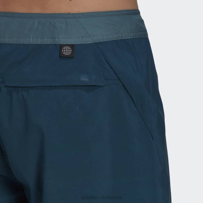 Adidas pantaloni scurți de baie parley verzi bărbați verde/portocaliu 2JBN14960