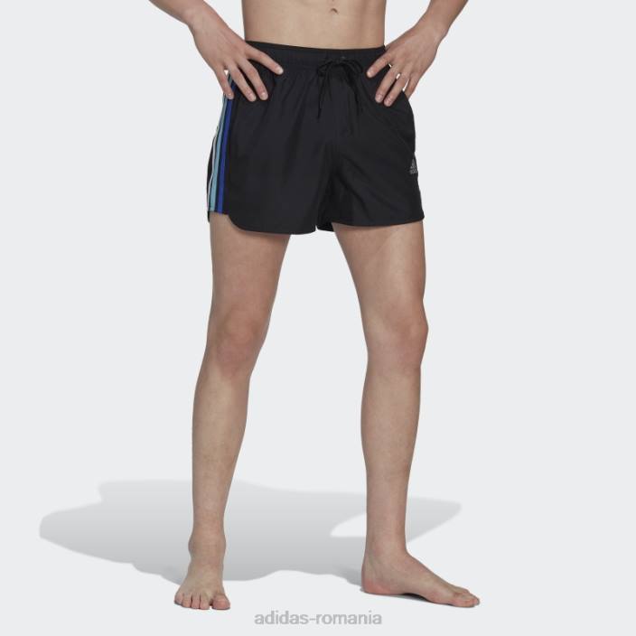 Adidas pantaloni scurți de baie retro split negri de lungime foarte scurtă bărbați gri inchis 2JBN14248
