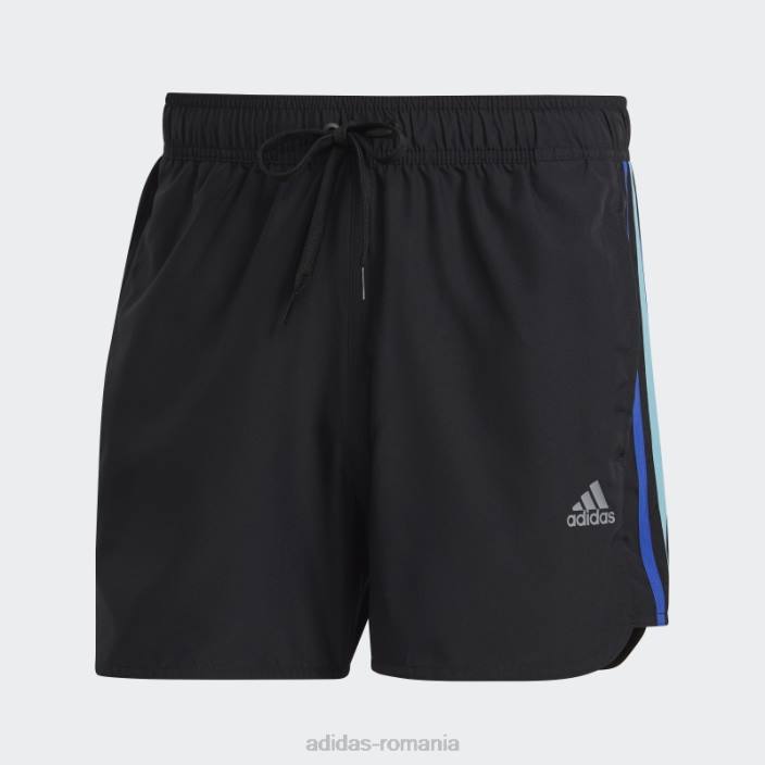 Adidas pantaloni scurți de baie retro split negri de lungime foarte scurtă bărbați gri inchis 2JBN14248