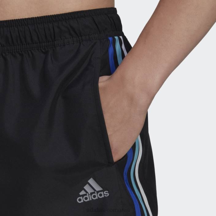 Adidas pantaloni scurți de baie retro split negri de lungime foarte scurtă bărbați gri inchis 2JBN14248