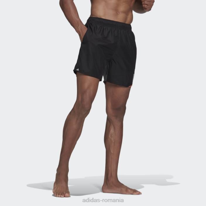 Adidas texting pantaloni scurți de baie negru adidas bărbați negru 2JBN14622