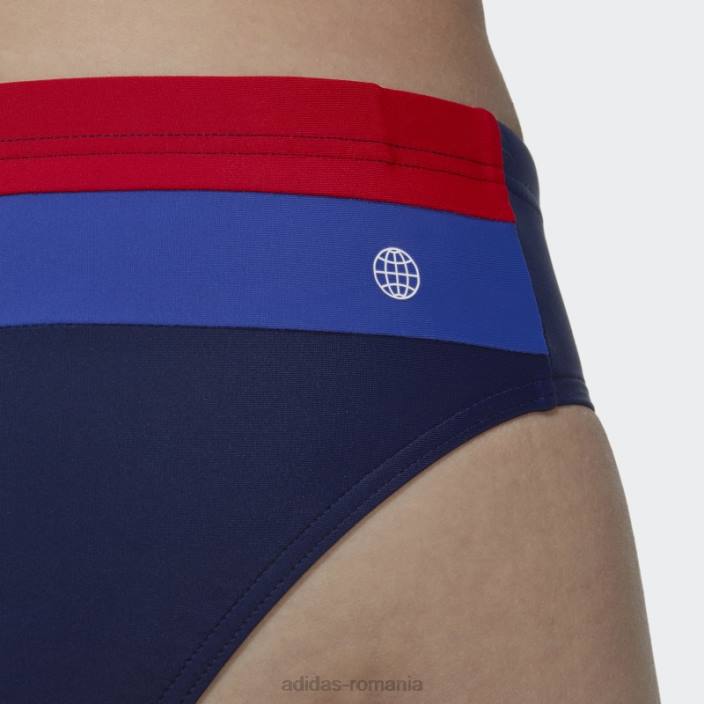 Adidas trunchi de baie colorblock bleumarin adidas bărbați bleumarin/stacojiu 2JBN13779