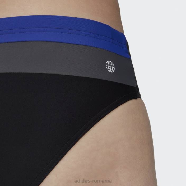 Adidas trunchi de baie negru colorblock adidas bărbați negru/albastru 2JBN13815