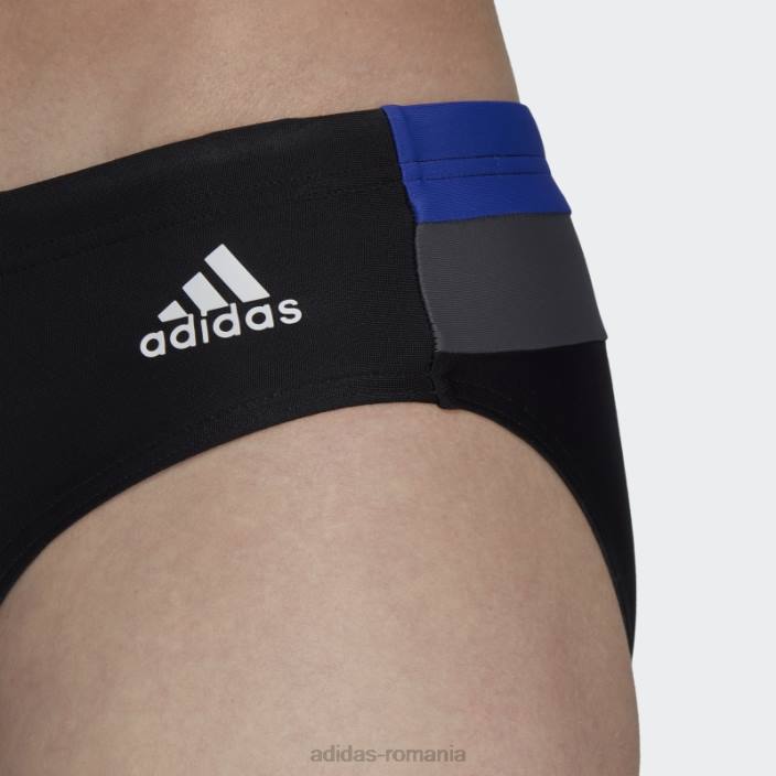 Adidas trunchi de baie negru colorblock adidas bărbați negru/albastru 2JBN13815