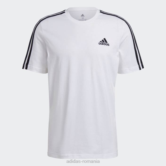 Adidas Tricou negru cu 3 dungi stylish essentials bărbați alb negru 2JBN1286