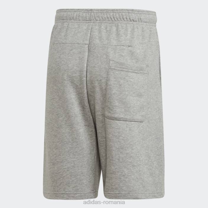 Adidas must have insigna de pantaloni scurți sport gri mediu bărbați gri mediu/alb 2JBN1501